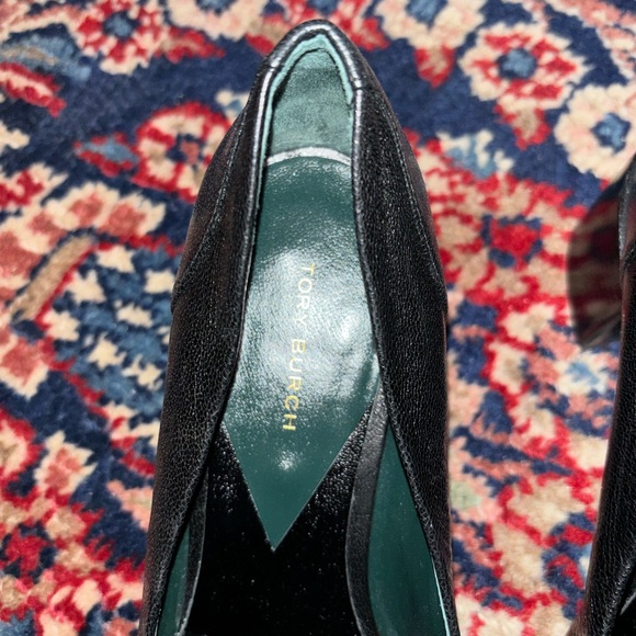 Tory Burch black leather Jessa loafers women’s size 6.5 - Picture 3 of 8